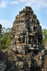 Fototapeta premium Bayon ruins in Cambodia.