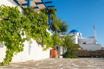 Church of Saint Constantine in Parikia, Paros, Greece. 