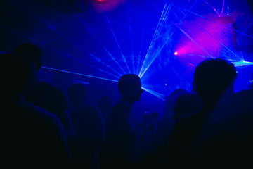 Fototapeta na wymiar nightclub silhouette