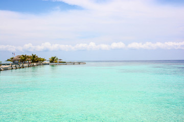 Naklejka na ściany i meble backgrounds maldives atoll