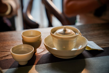 Cover bowl in tea ceremony