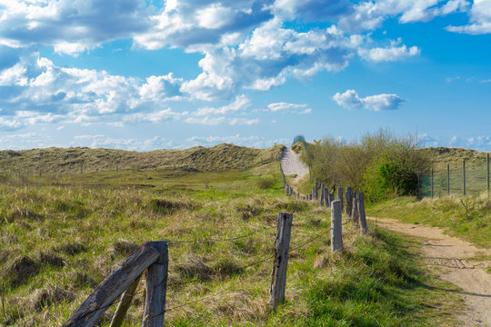 Path to the beach on the German Baltic coast near Wangels