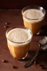bulletproof coffee, keto paleo drink blended with butter and coconut oil