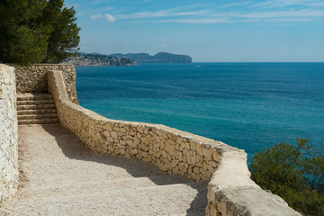 Foothpath along the Mediterranean