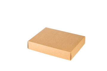 craft box isolated white with clipping path