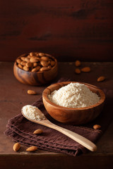 almond flour. healthy ingredient for keto paleo gluten-free diet