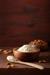 almond flour. healthy ingredient for keto paleo gluten-free diet