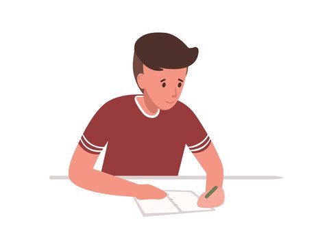 person studying cartoon