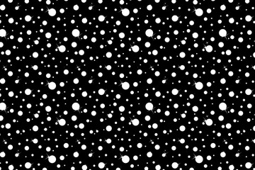snowflakes on black background.
