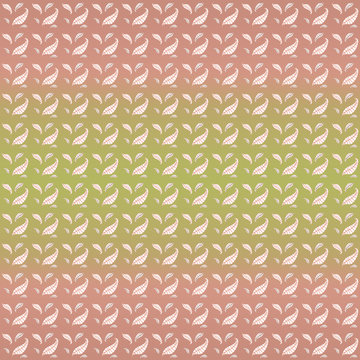 pattern con piccole foglie chiare su sfondo sfumato