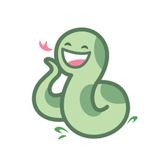 snake cartoon character cute isolated on white background, beautiful snake cartoon characters cute, clip art snake blue lovely and funny, clipart snake mascot cartoon green pastel color