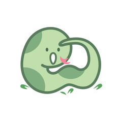 snake cartoon character cute isolated on white background, beautiful snake cartoon characters cute, clip art snake blue lovely and funny, clipart snake mascot cartoon green pastel color
