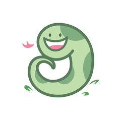 snake cartoon character cute isolated on white background, beautiful snake cartoon characters cute, clip art snake blue lovely and funny, clipart snake mascot cartoon green pastel color