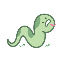 snake cartoon character cute isolated on white background, beautiful snake cartoon characters cute, clip art snake blue lovely and funny, clipart snake mascot cartoon green pastel color