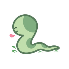 snake cartoon character cute isolated on white background, beautiful snake cartoon characters cute, clip art snake blue lovely and funny, clipart snake mascot cartoon green pastel color