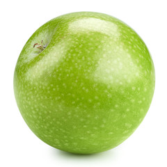 Green apples isolated on white