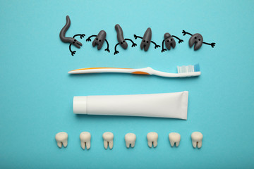 Care of dental enamel and oral cavity, prevention of caries in children. Toothbrushes.