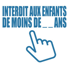 Logo interdit aux enfants.