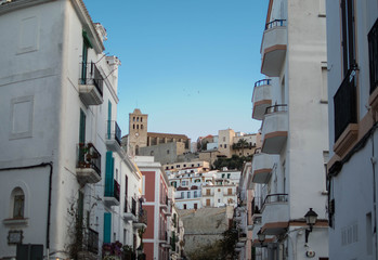Fototapeta na wymiar Dalt Vila Ibiza