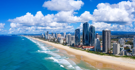 Sunny view of Broadbeach on the Gold Coast © Zstock