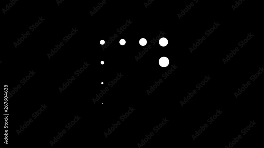 Poster black and white flat design preloader loop/ 4k animation of a flat design minimal download and wait 