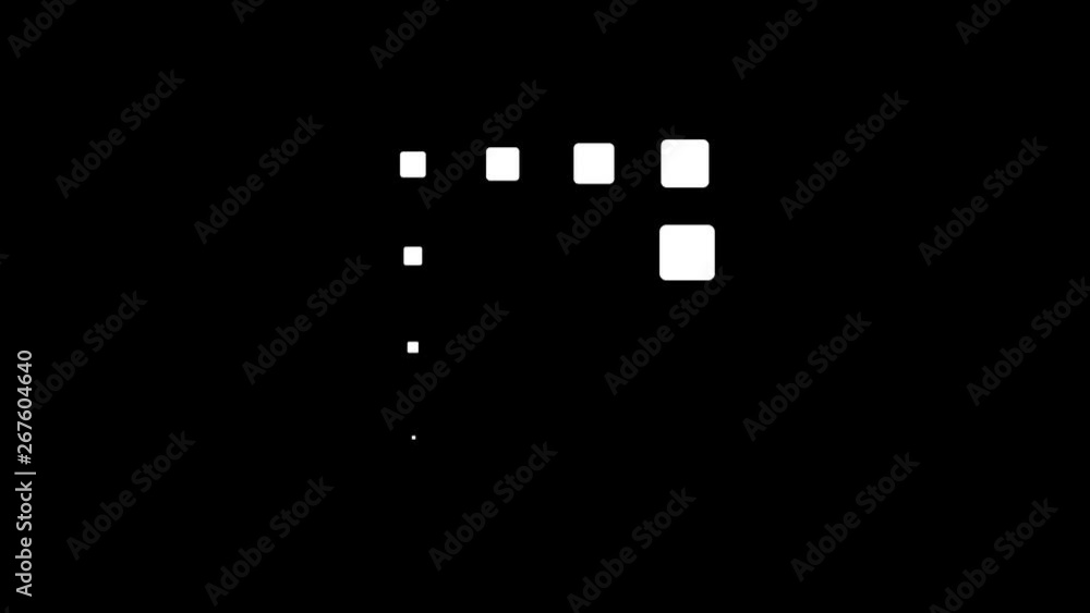 Poster black and white flat design preloader loop/ 4k animation of a flat design minimal download and wait 