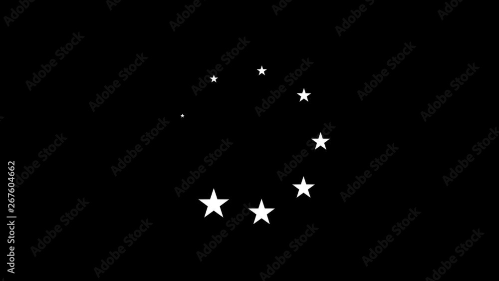 Poster black and white flat design preloader loop/ 4k animation of a flat design minimal download and wait 