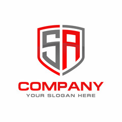 SA initial Logo Design