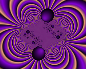 Abstract background with circles, purple