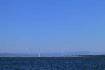 Wind power station for renewable energy