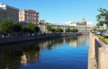 Deurstickers Saint Petersburg. Beautiful cityscape overlooking the Moika River on a sunny summer day © Katvic