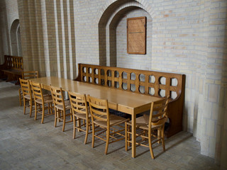 Grundtvig's church in Copenhagen, Denmark.The rare example of expressionist church architecture. Stunning interior designed by Peder Vilhelm Jensen-Klint