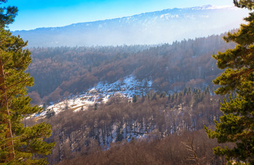 Parc naturel régional des Pyrénées Catalane depuis le Col de Jau,Occitanie.