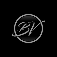 BV initial letters  elegant logo, Modern Logo Design Vector