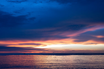 Beautiful twilight over the sea on pattaya in thailand- Image