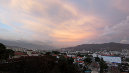 panorama of the caracas city
