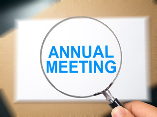 Annual Meeting, Motivational Business Words Quotes Concept