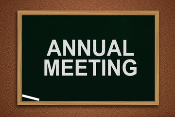 Annual Meeting, Motivational Business Words Quotes Concept