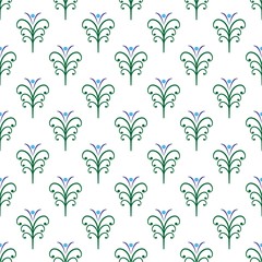 Twig color seamless pattern. Fashion graphic background design. Modern stylish abstract texture. Colorful template for prints, textiles, wrapping, wallpaper. Design element. Vector illustration.