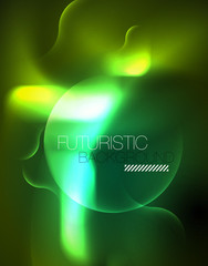 Neon lights vector abstract background