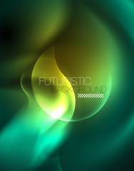 Neon lights vector abstract background © antishock