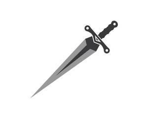 sword logo icon vector illustration design