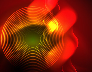 Neon lights vector abstract background