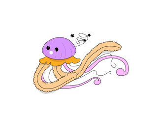 illustrated jellyfish 