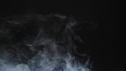 Smoke on black background