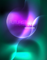 Neon lights vector abstract background