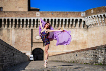 Obraz na płótnie Canvas Ballerina Mare Senigallia