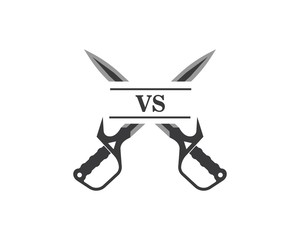 sword logo icon vector illustration design