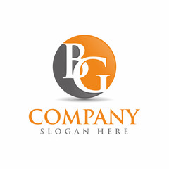 Obraz premium BG initial logo, icon vector