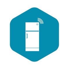 Fridge icon. Simple illustration of fridge vector icon for web